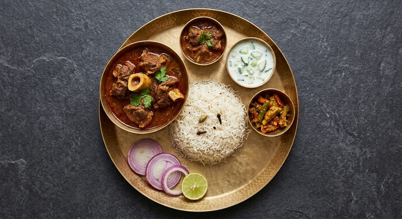 Mutton Gravy & Rice